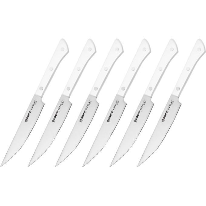 Набор из 6-ти стейковых ножей SAMURA HARAKIRI SHR-0260W SHR-0260W/A